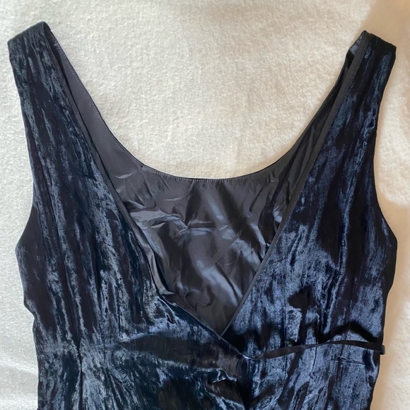 VINTAGE 90s MONDI BLACK WRAP SLEEVES DRESS Sz 40 . - Picture 8 of 16